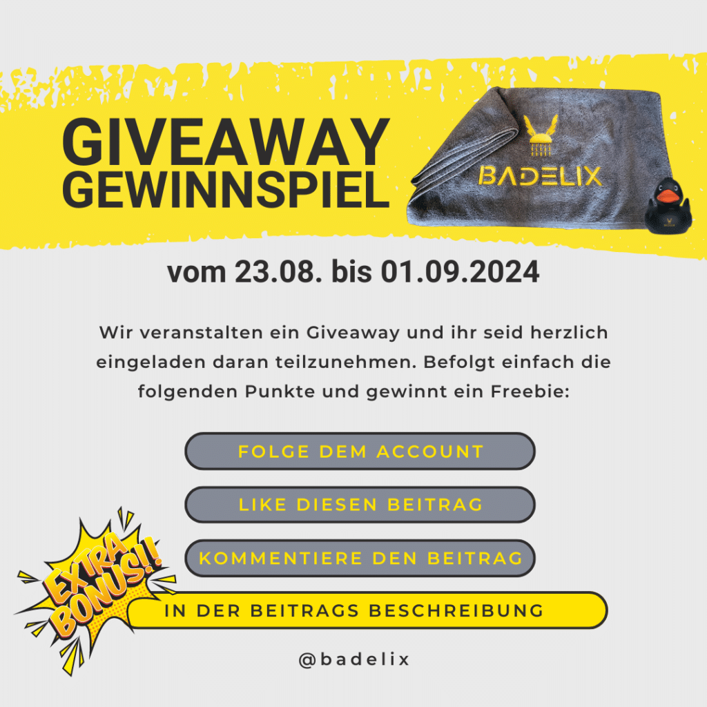 Giveaway Gewinnspiel von Badelix