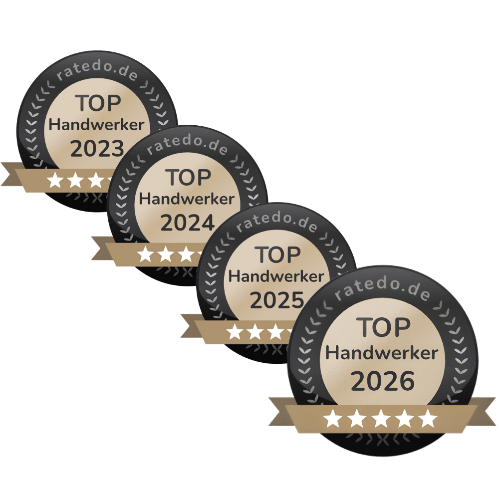 Top Handwerker Auszeichnung 2023 - 2026 von Ratedo